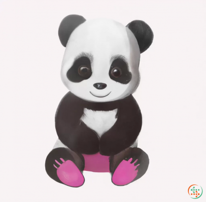 A stuffed panda bear