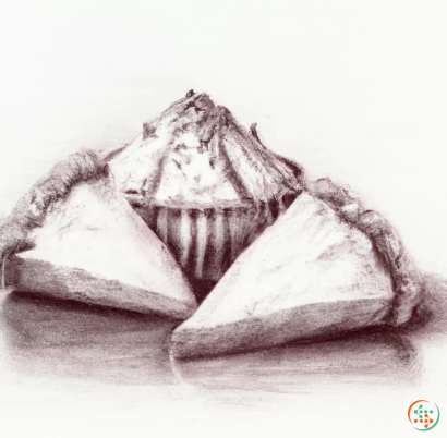 Pencil Drawing Of Dessert Triangles Of Joy | Artificial Design