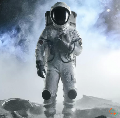 A person in a space suit