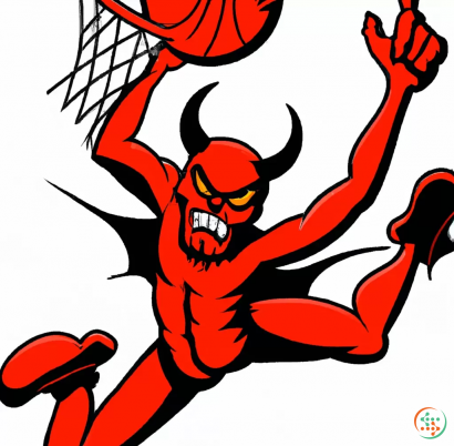 Logo - Devil basketball dunk