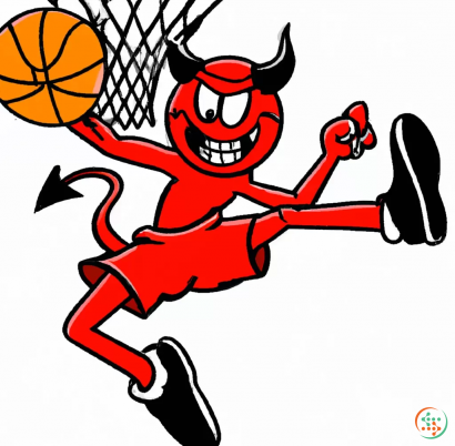 Logo - Devil basketball dunk