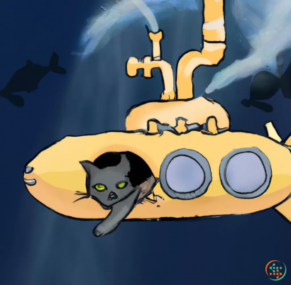 A cat on a spaceship