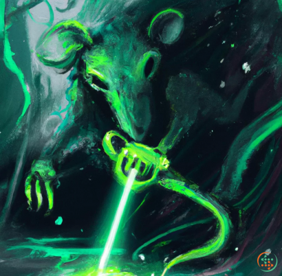 A green alien creature