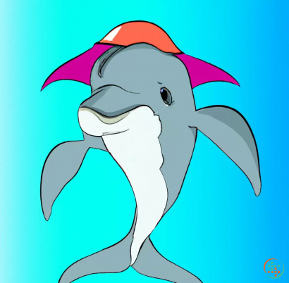 Logo - Dolphin furry style