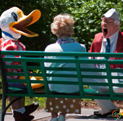 A group of people in clothing sitting on a bench