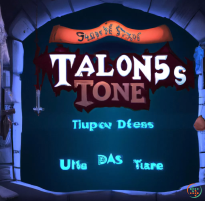 Logo - Digital Art of dungeon tales rpg title screen