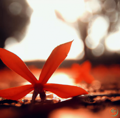 A close up of a flower