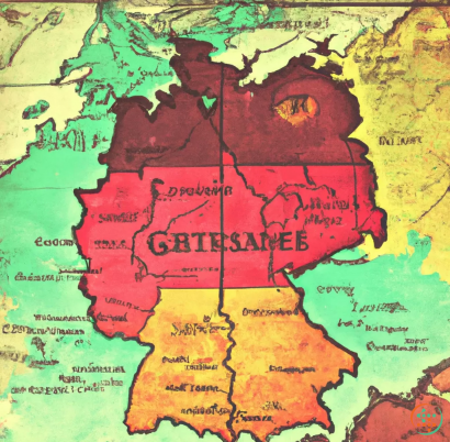 Map - Photograph of germany in World War 2 colorized