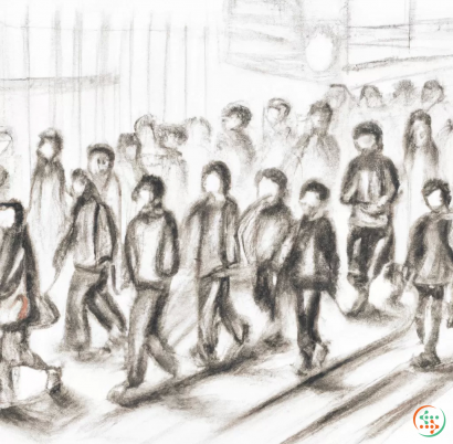 A group of people walking