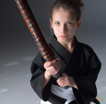 A boy holding a sword