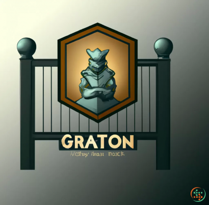 Logo - Digital Art of guard at gate logo