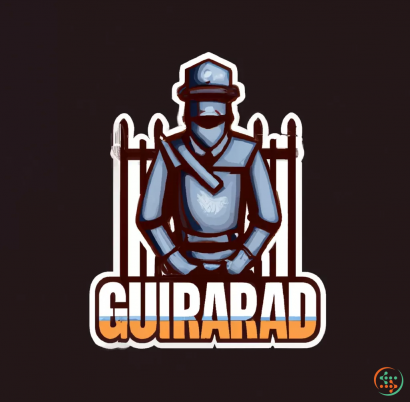 Logo - Digital Art of guard at gate logo