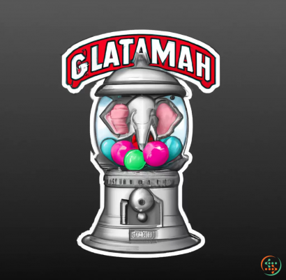 Logo - Digital Art of gumball machine elephant logo