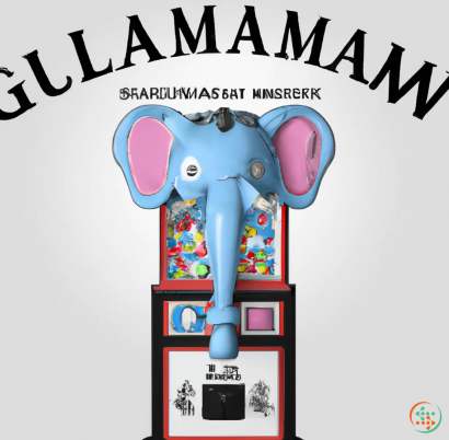 Diagram - Digital Art of gumball machine elephant logo