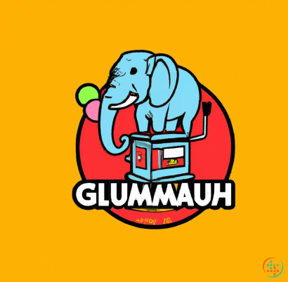 Logo - Digital Art of gumball machine elephant logo