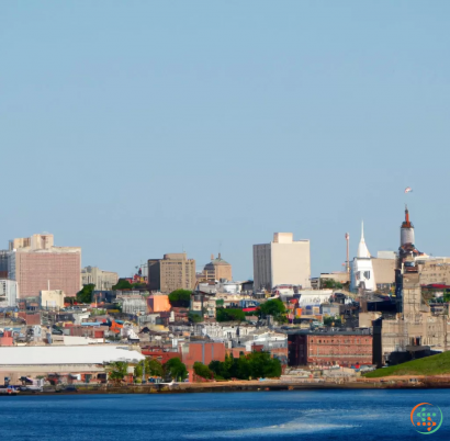 A city next to a body of water