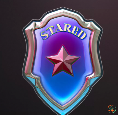 Logo - Digital Art of i see Glass award shield with Star