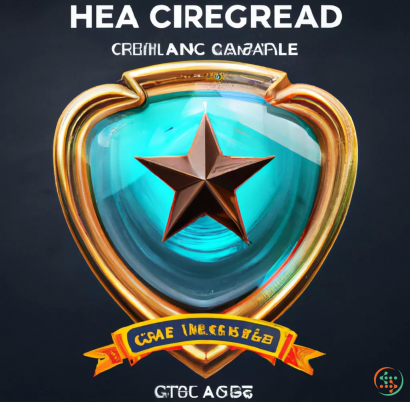 Logo - Digital Art of i see Glass award shield with Star