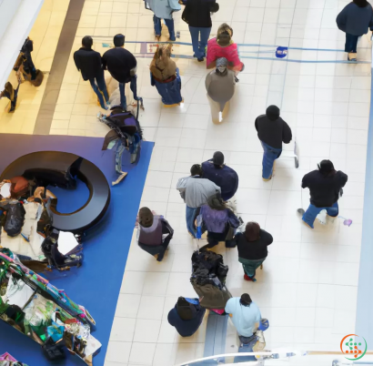 A group of people sitting on the floor