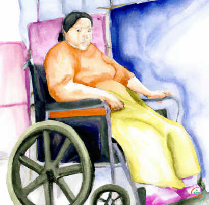 A person sitting in a wheelchair