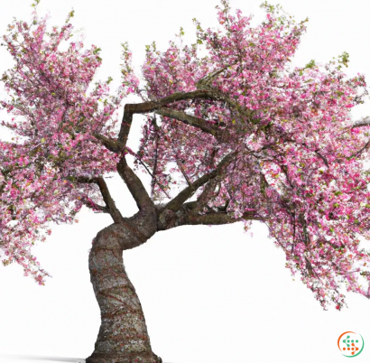 A tree with pink flowers