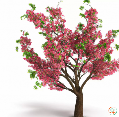 A tree with pink flowers