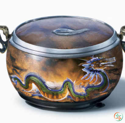 A pot with a handle