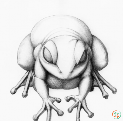 A black and white drawing of a black and white spider