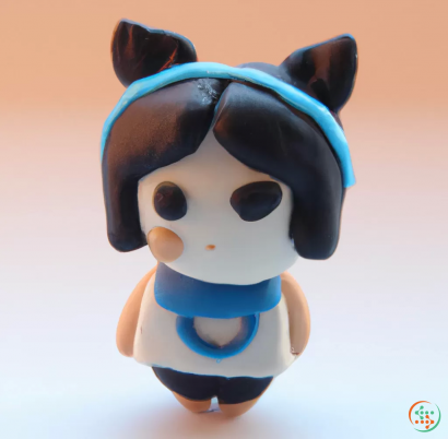 A toy figurine of a girl