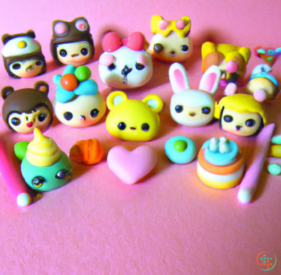 A group of small toys