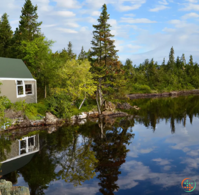 A house on a lake