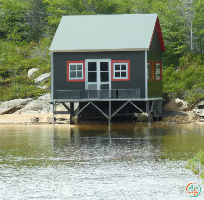 A house on a dock