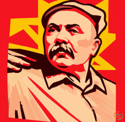 Logo - Lenin propaganda red