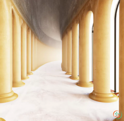 A row of columns