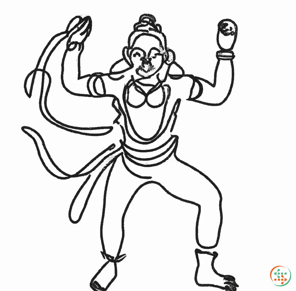 Lord Hanuman pencil sketch on a chart paper | PeakD