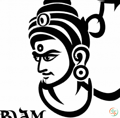 Logo - Lord Rama Black and White Logo