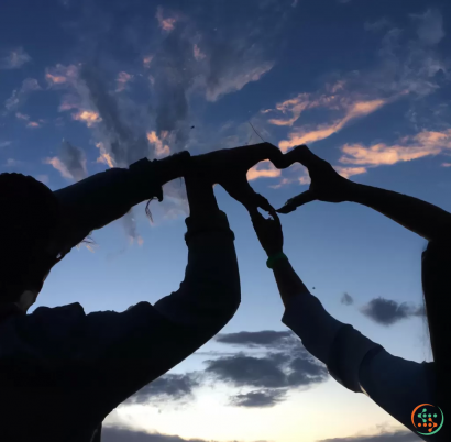 A group of people holding hands