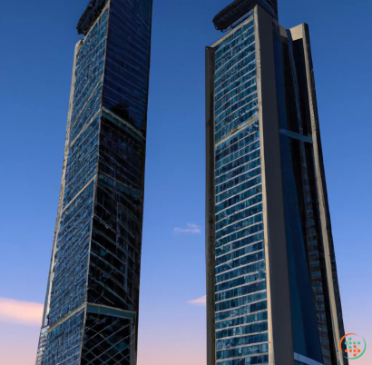 A couple of skyscrapers