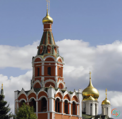 A large building with gold domes