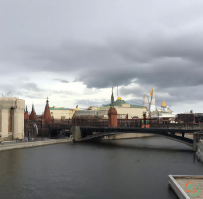 A body of water with buildings along it