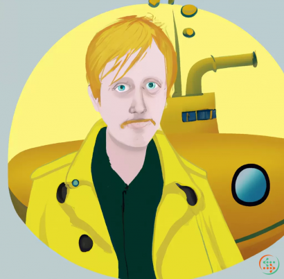 Icon - Neil Hannon in a yellow Submarine
