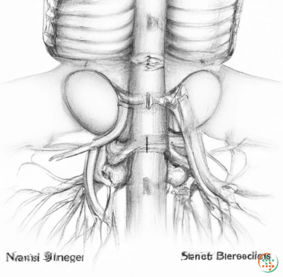 A close-up of a person's chest