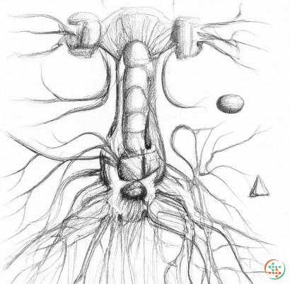 A drawing of a human brain