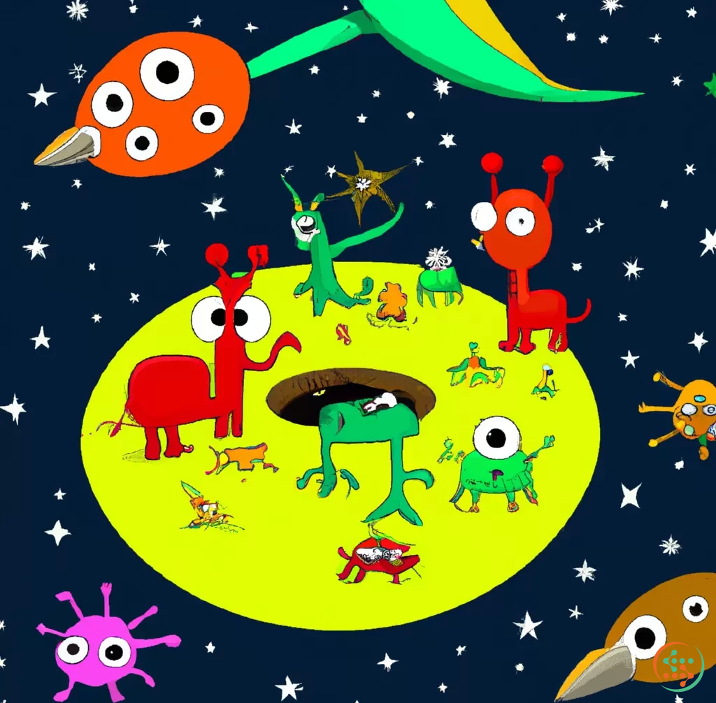 New Planet With Alien Animals | Artificial Design