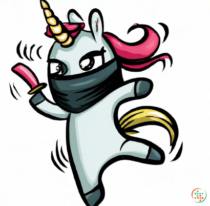 Logo - ninja unicorn