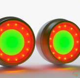 A group of colorful lights