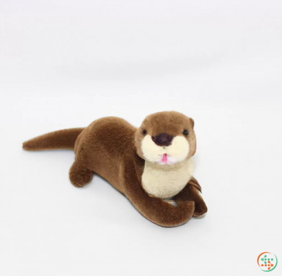 A stuffed animal on a white background