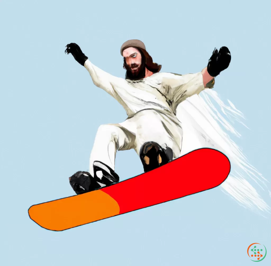 Photorealistic Jesus Snowboarding Artificial Design