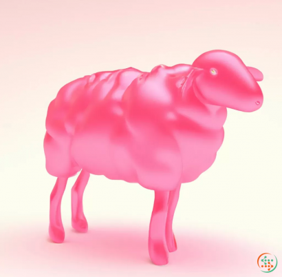 A pink piggy bank