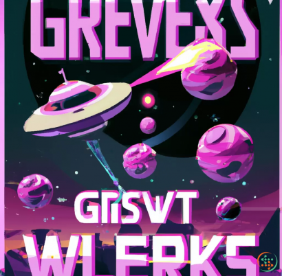 Text - poster of futuristic colonization spaceship leaving planets and asteroids with caption "Gravity wells are for suckers", Cyberpunk